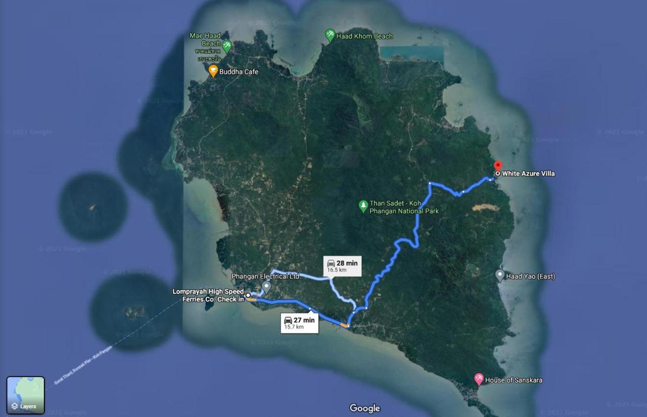 White Azure Villa Koh Phangan Than Sadet Beach Екстериор снимка